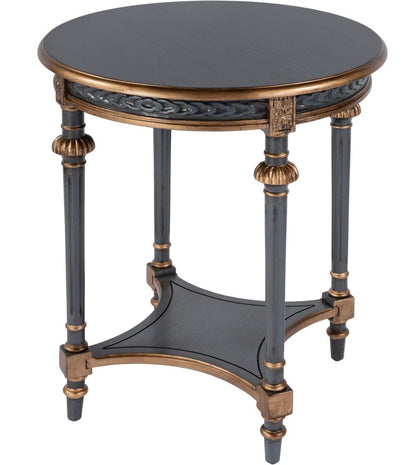 Butler Specialty Company Hellinger 24 in. W Round Wood End Table with Open Shelf  - Pastel Blue - 6162483 view 1