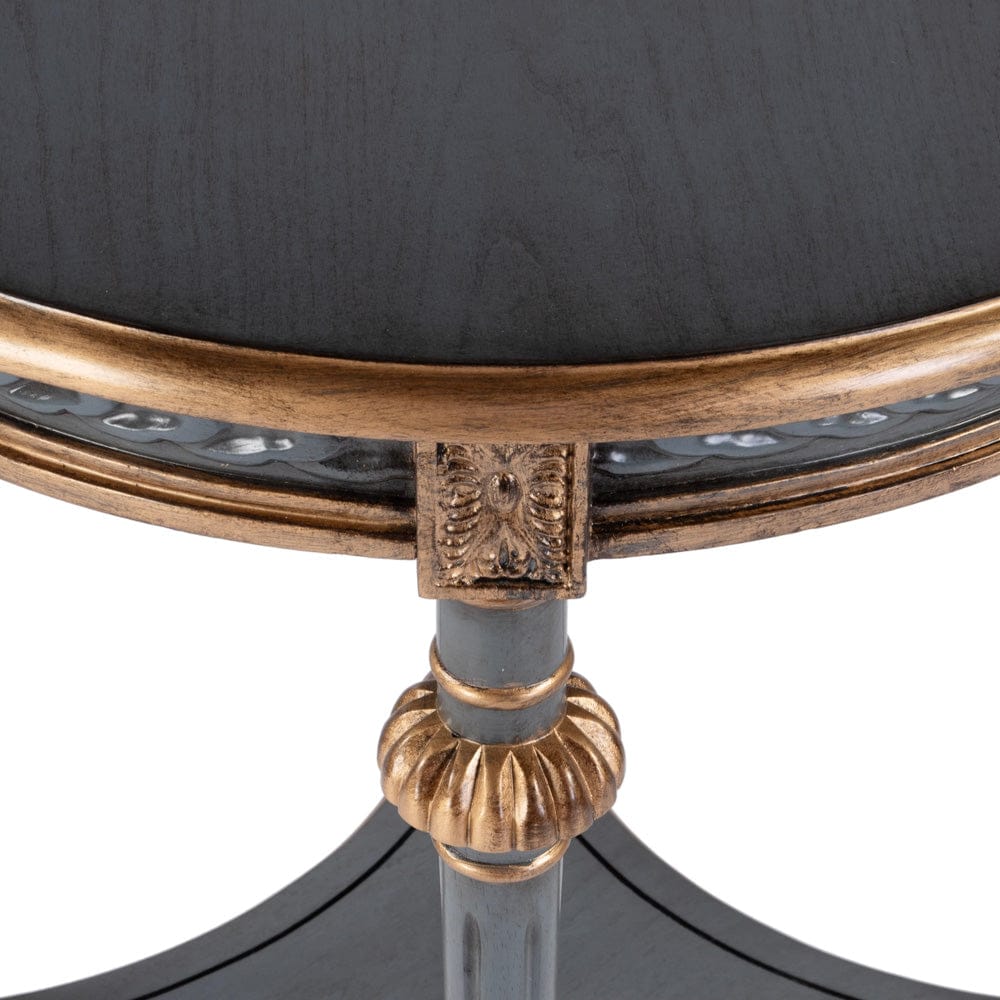 Butler Specialty Company Hellinger 24 in. W Round Wood End Table with Open Shelf  - Pastel Blue - 6162483 view 5