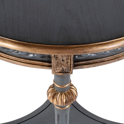 Butler Specialty Company Hellinger 24 in. W Round Wood End Table with Open Shelf  - Pastel Blue - 6162483 view 5