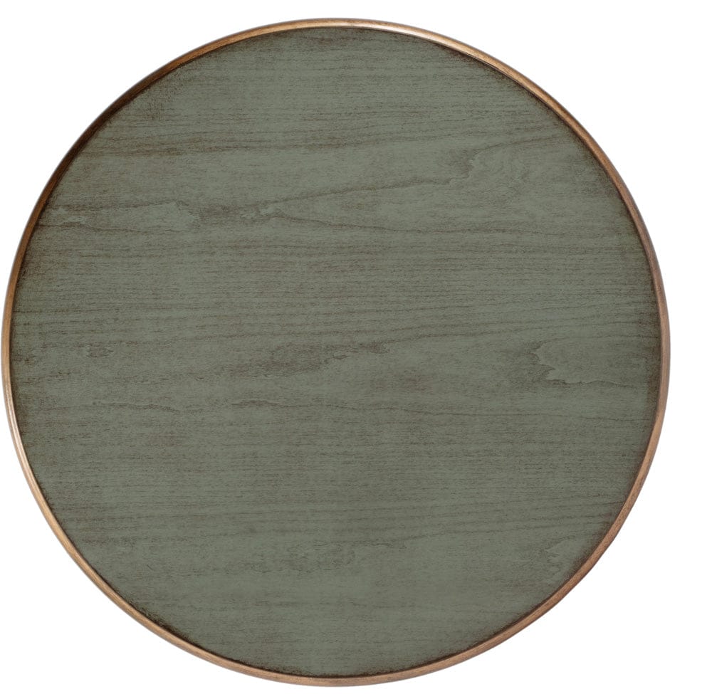 Butler Specialty Company Hellinger 24 in. W Round Wood Tall Open Shelf End Table  - Pastel Green - 6162482 view 4