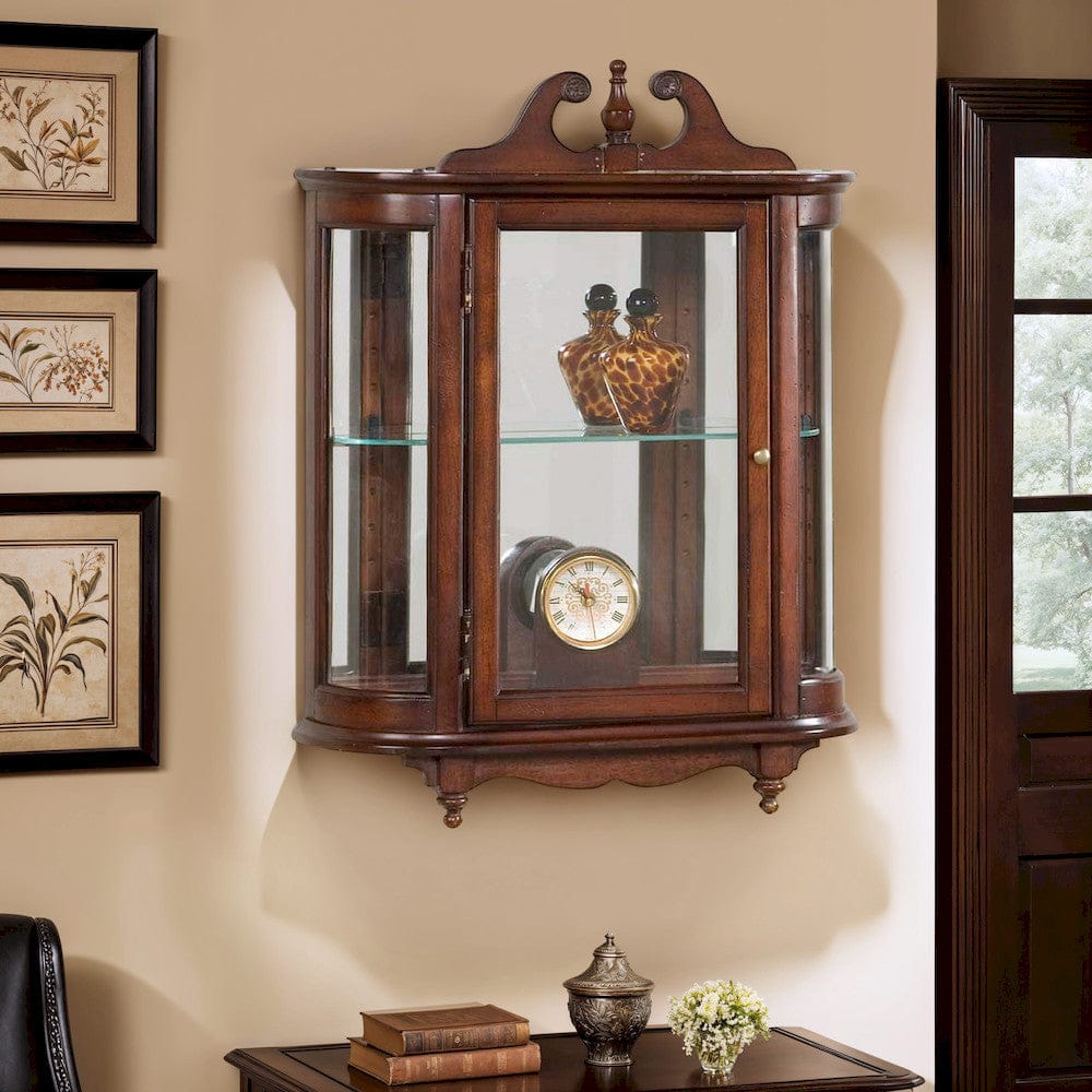Butler Specialty Company - Heritage - Melinda 27.5 in. H x 21 in. W Rectangular Wood Wall Curio, Dark Brown - 1927024 view 3