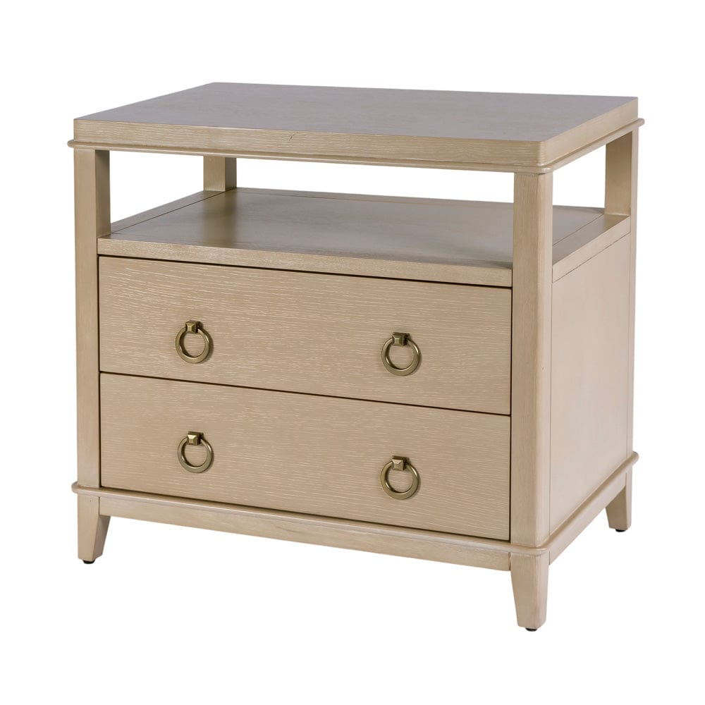 Butler Specialty Company - Highbury 28 in. W Rectangular Wood 2 Drawer Nightstand w Open Shelf, Beige - 6251516 view 1