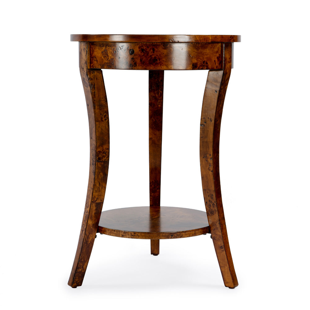 Butler Specialty Company - Holdin 18 in. W Round Wood Side Table, Light Brown - 992442