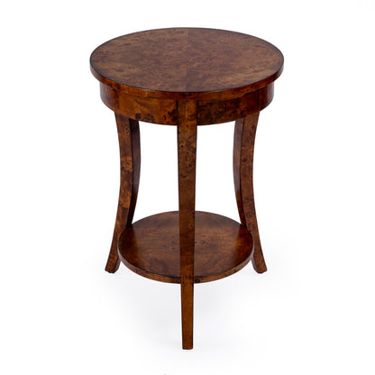 Butler Specialty Company - Holdin 18 in. W Round Wood Side Table, Light Brown - 992442