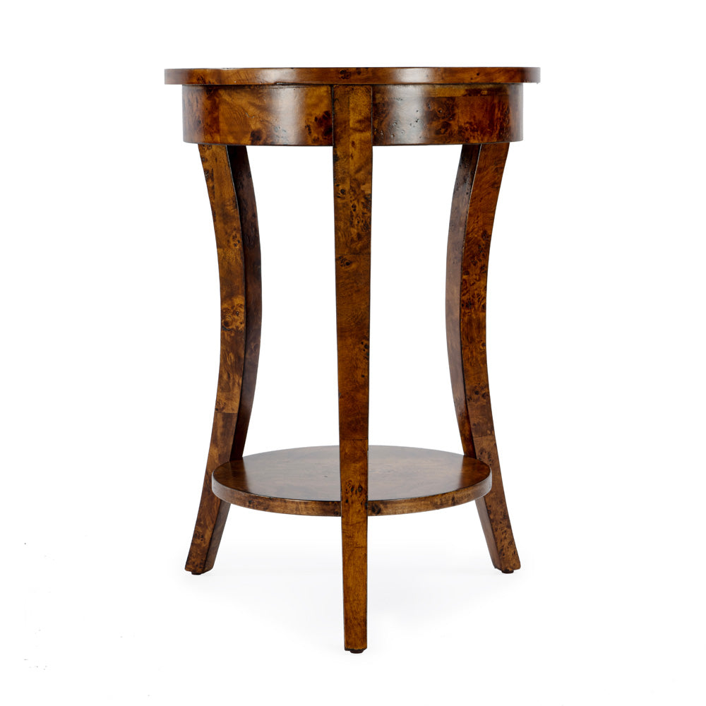 Butler Specialty Company - Holdin 18 in. W Round Wood Side Table, Light Brown - 992442