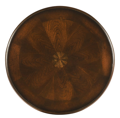 Butler Specialty Company - Holdin 18 in. W Round Wood Side Table, Dark Brown - 992024