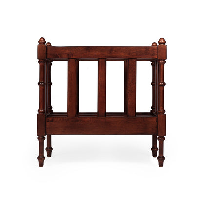 Butler Specialty Company - Holden 17 in. W Rectangular Wood Magazine Basket, Medium Brown - 2214011