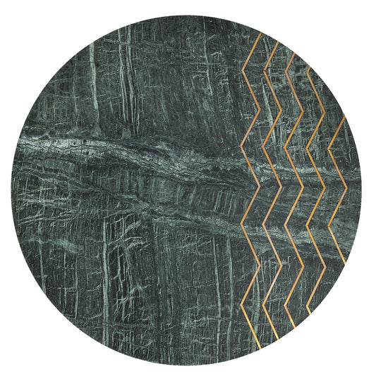 Butler Specialty Company - Hollings Green Marble & Brass Side Table, Green - 5402025_CLOSEOUT