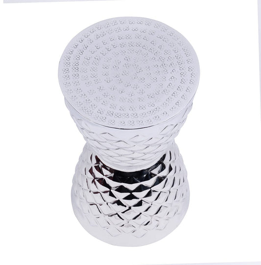 Butler Specialty Company - Hudson Drum End Table, Silver - 5793025 View 2