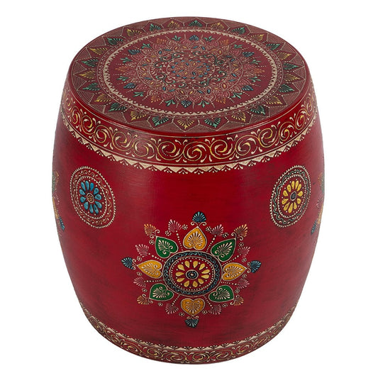 Butler Specialty Company - Imani 17" W Round Iron Drum Side Table, Red - 5833290 View 2