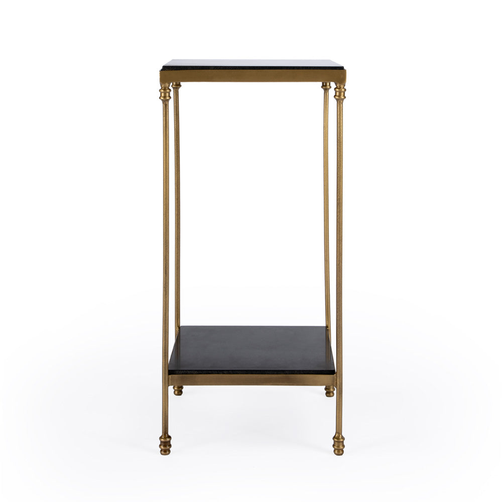 Butler Specialty Company - Imogen Iron and Granite Side Table, Black - 5619414