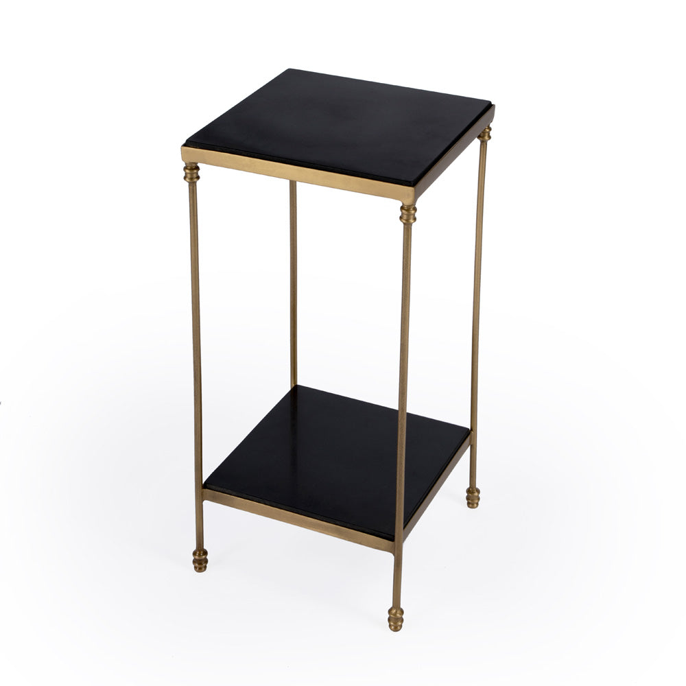 Butler Specialty Company - Imogen Iron and Granite Side Table, Black - 5619414