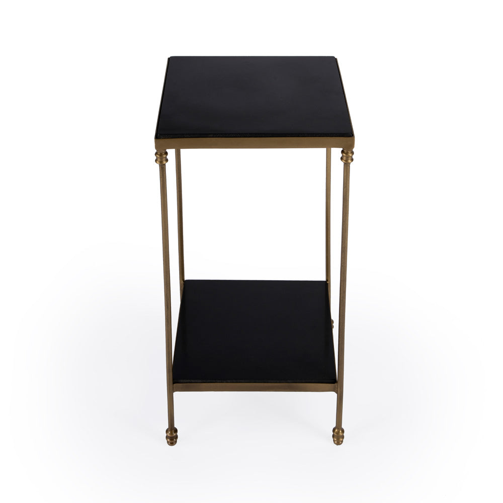 Butler Specialty Company - Imogen Iron and Granite Side Table, Black - 5619414