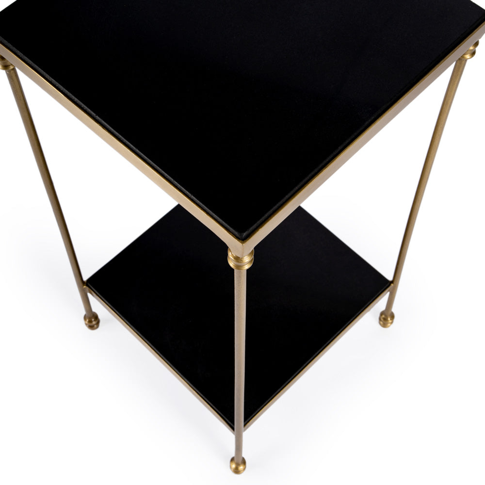 Butler Specialty Company - Imogen Iron and Granite Side Table, Black - 5619414