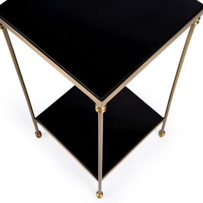 Butler Specialty Company - Imogen Iron and Granite Side Table, Black - 5619414