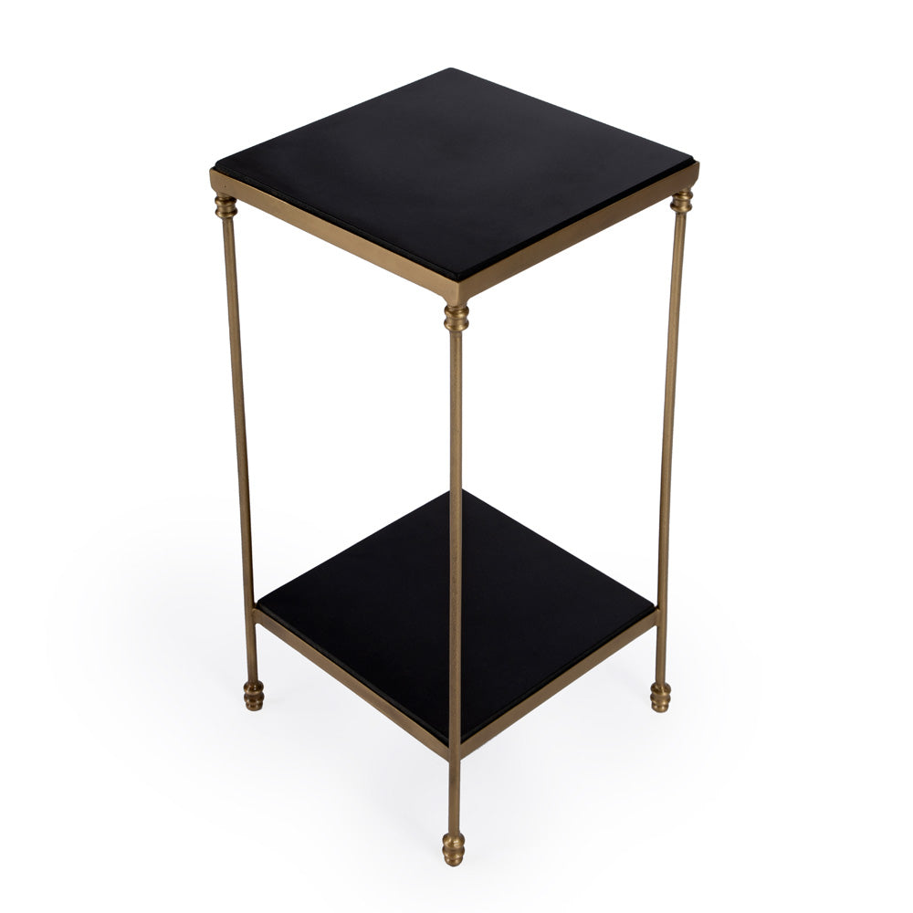 Butler Specialty Company - Imogen Iron and Granite Side Table, Black - 5619414