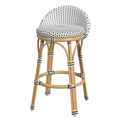 Butler Specialty Company - Inez 24 in. Seat Height Rattan Low Back Counter Stool, Black - 5981295 view 1