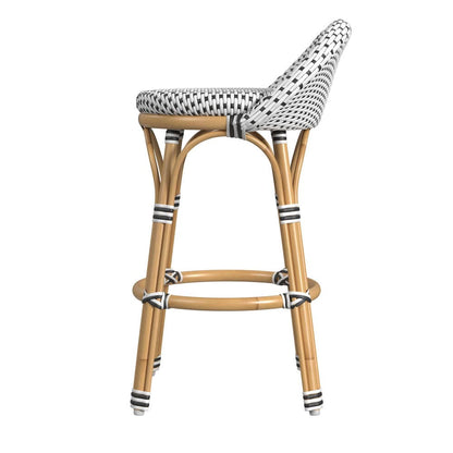 Butler Specialty Company - Inez 24 in. Seat Height Rattan Low Back Counter Stool, Black - 5981295 view 2
