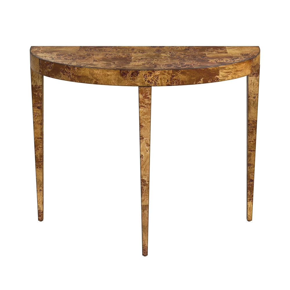 Butler Specialty Company - Ingrid 36 in. Demilune Wood Console Table, Darker Brown - 5700442
