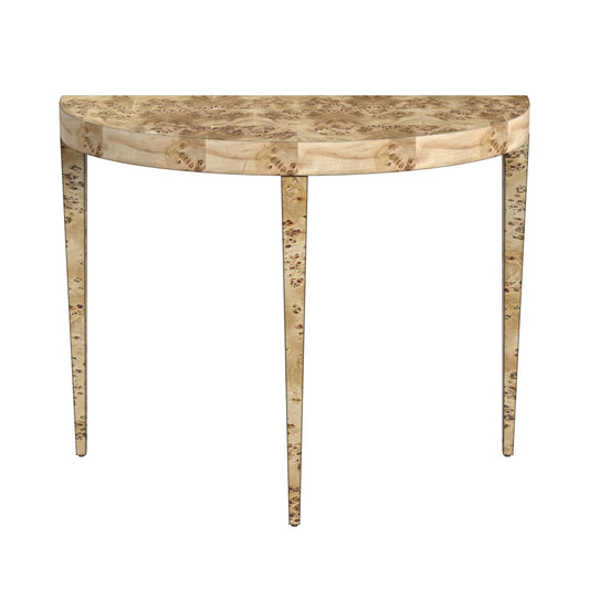 Butler Specialty Company - Ingrid 36 in. Demilune Wood Console Table, Light Brown - 5700443