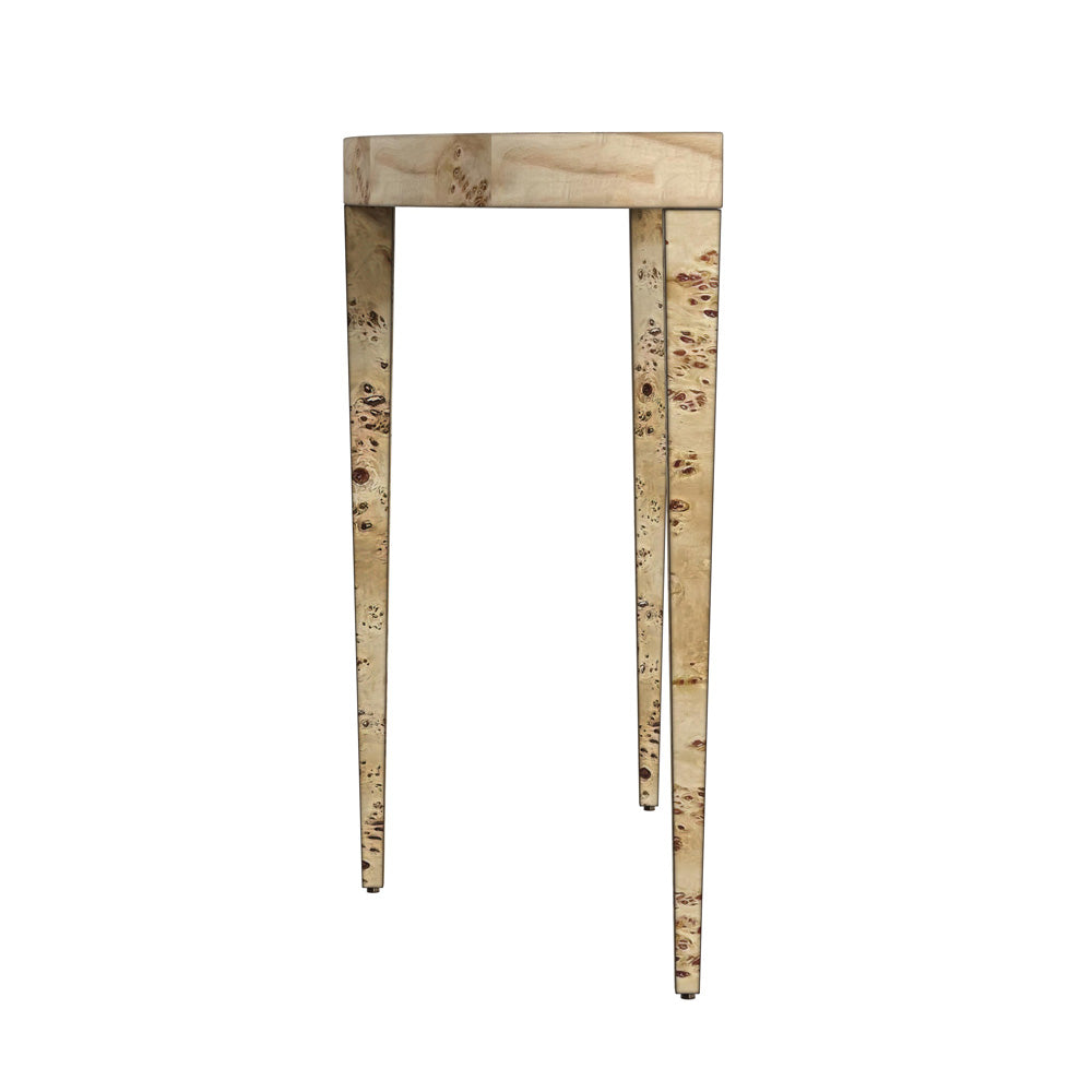 Butler Specialty Company - Ingrid 36 in. Demilune Wood Console Table, Light Brown - 5700443