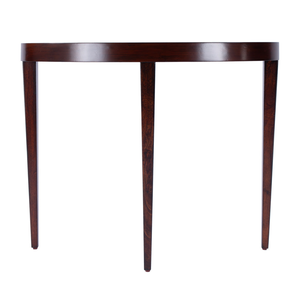 Butler Specialty Company - Ingrid 36 in. Demilune Wood Console Table, Medium Brown - 5700024