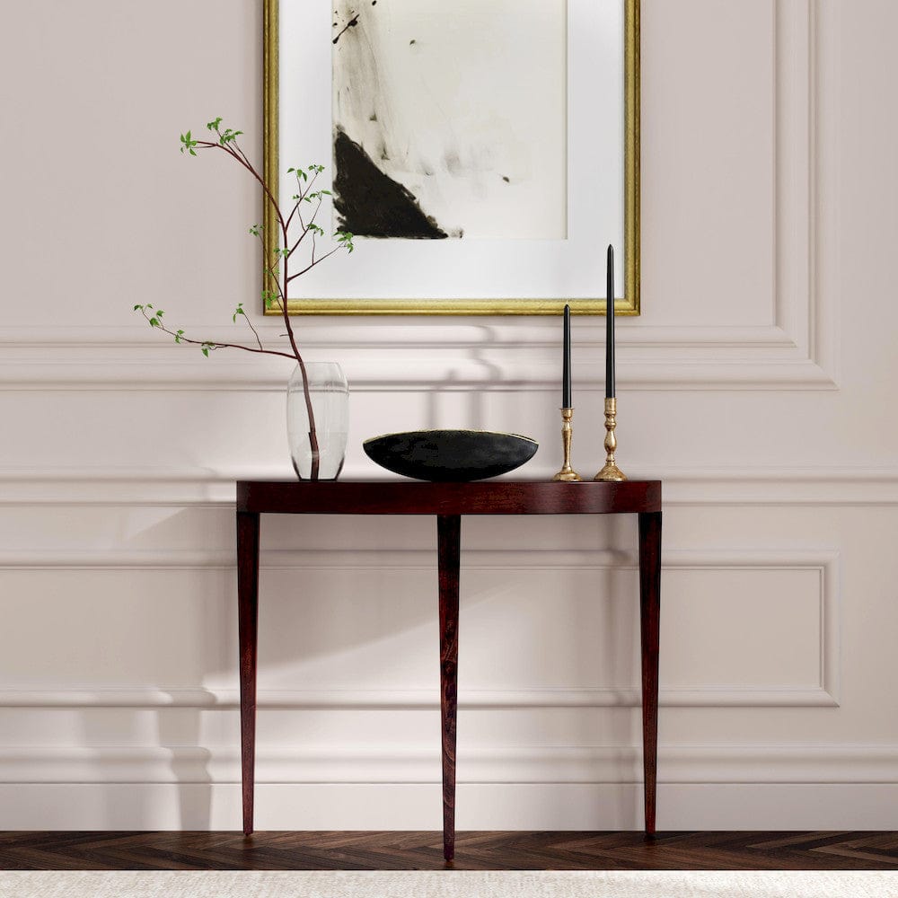 Butler Specialty Company - Ingrid 36 in. Demilune Wood Console Table, Medium Brown - 5700024 view 7