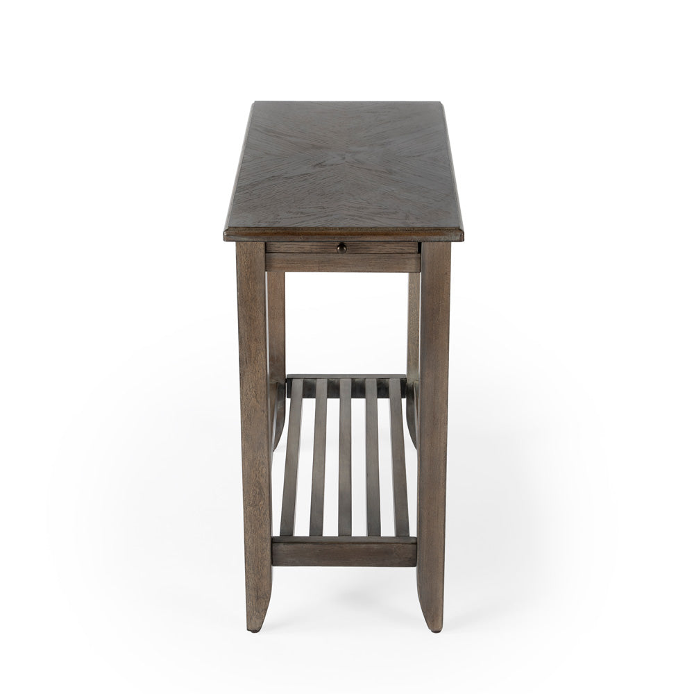 Butler Specialty Company - Irvine 12 in. W Rectangular Side Table with Pull-Out Tray, Brown - 3025248