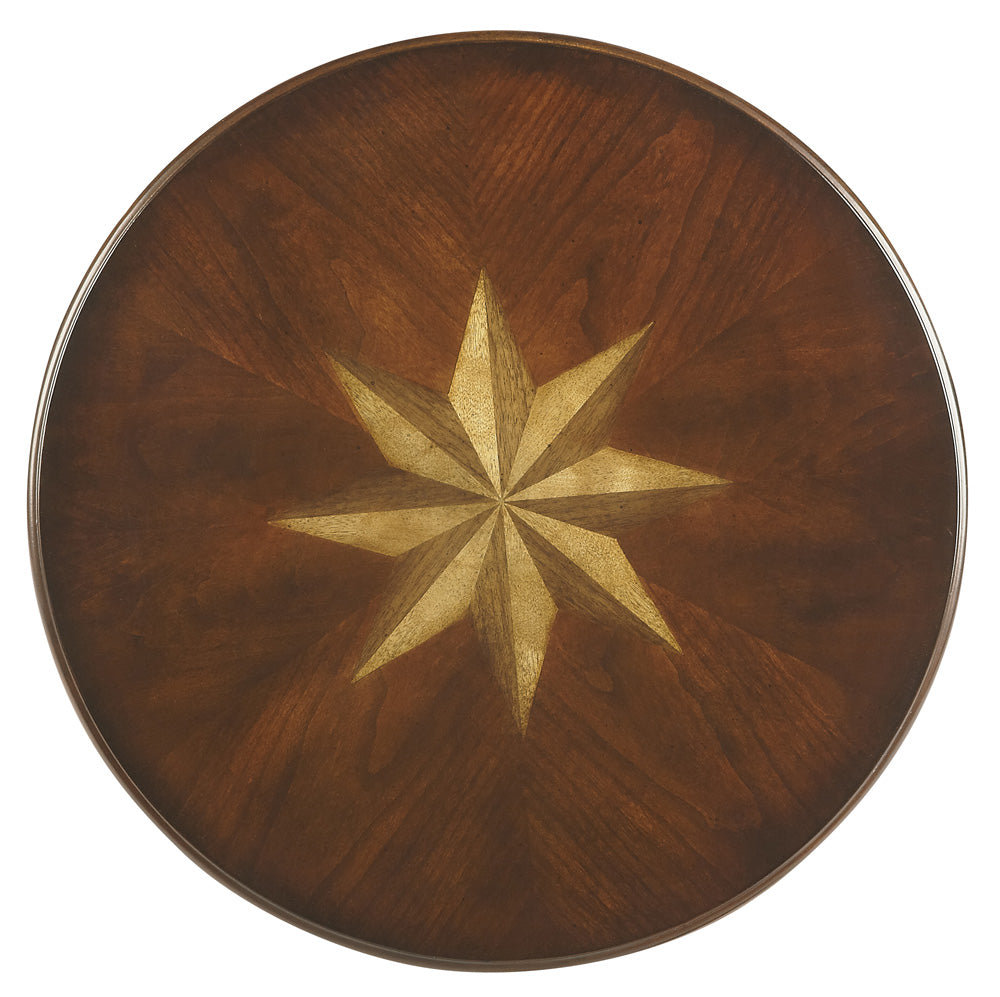 Butler Specialty Company - Isla 16 in. W Round Wood Side Table, Dark Brown - 3615024