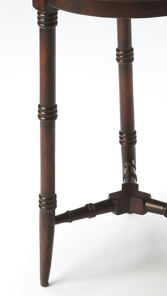 Butler Specialty Company - Isla 16 in. W Round Wood Side Table, Dark Brown - 3615024