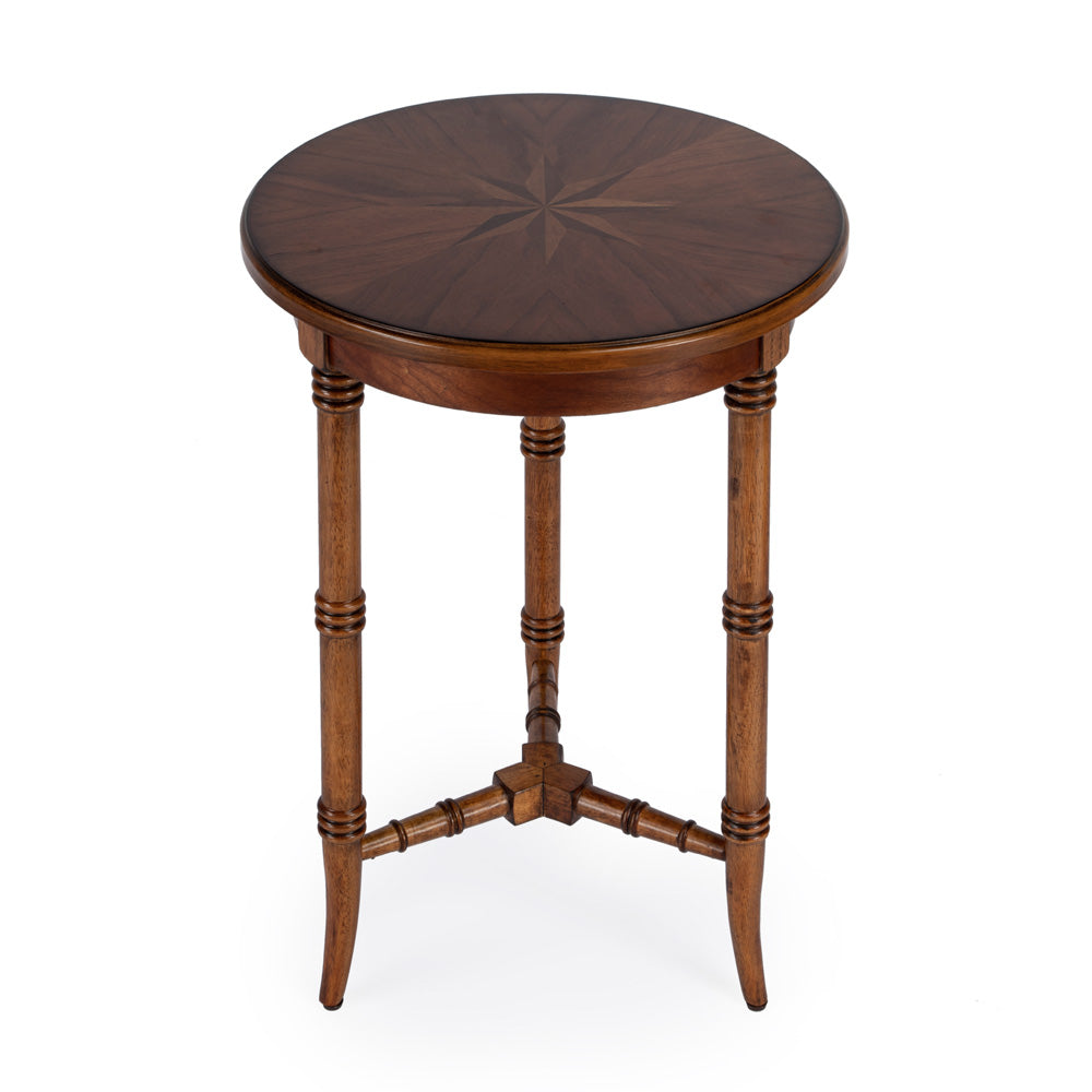 Butler Specialty Company - Isla 16 in. W Round Wood Side Table, Medium Brown - 3615101