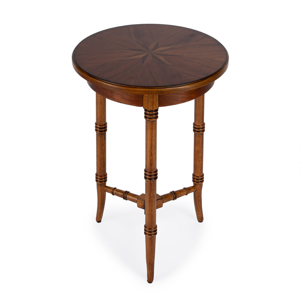 Butler Specialty Company - Isla 16 in. W Round Wood Side Table, Medium Brown - 3615101
