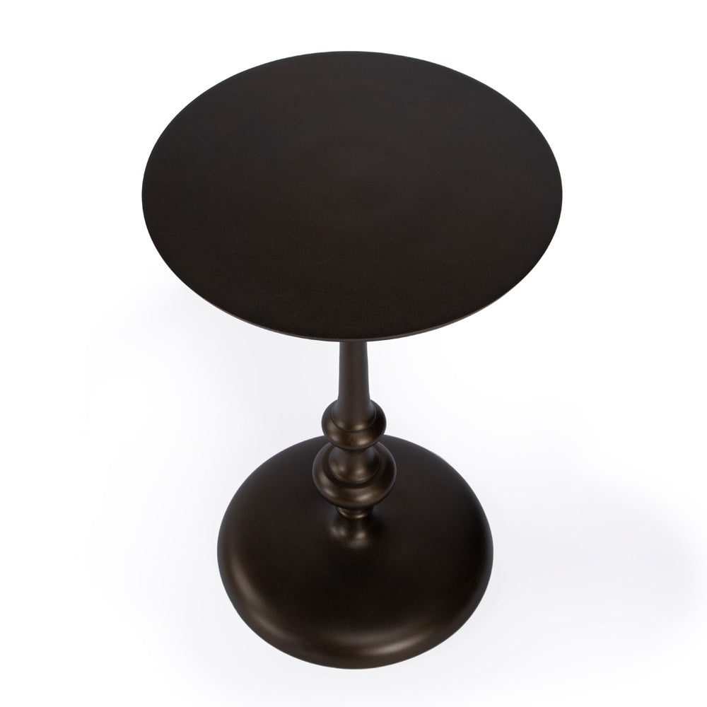 Butler Specialty Company - Ivanna 11.75 in. W Round Metal Side Table, Bronze - 5593025