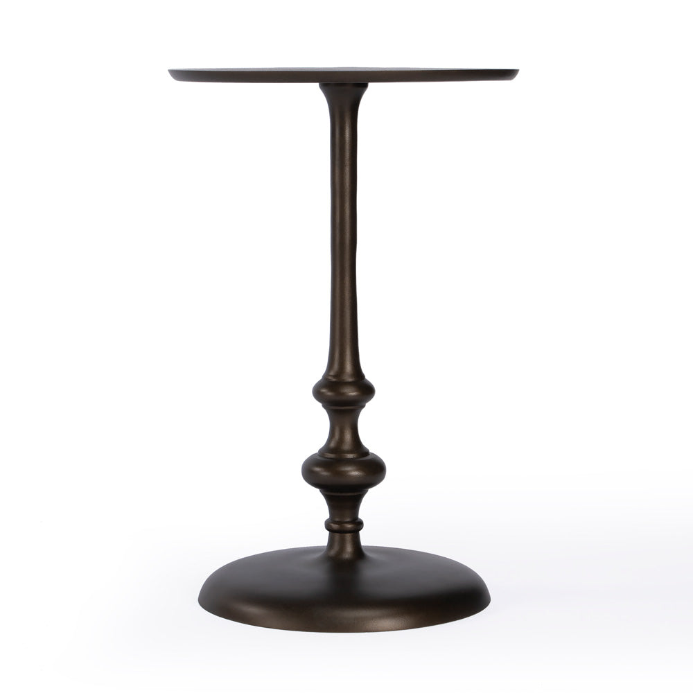 Butler Specialty Company - Ivanna 11.75 in. W Round Metal Side Table, Bronze - 5593025