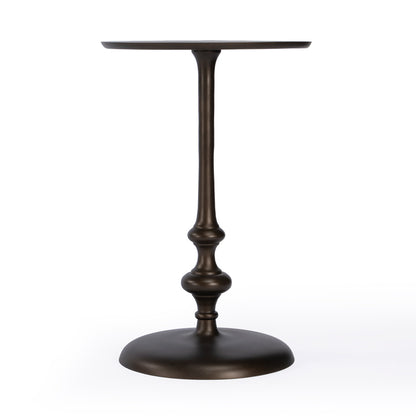 Butler Specialty Company - Ivanna 11.75 in. W Round Metal Side Table, Bronze - 5593025