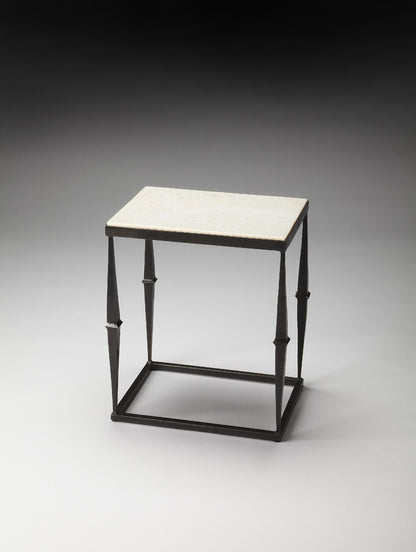 Butler Specialty Company - Jacoby 16 in. W Rectangular Marble & Metal Side Table, Multi-Color - 2841025