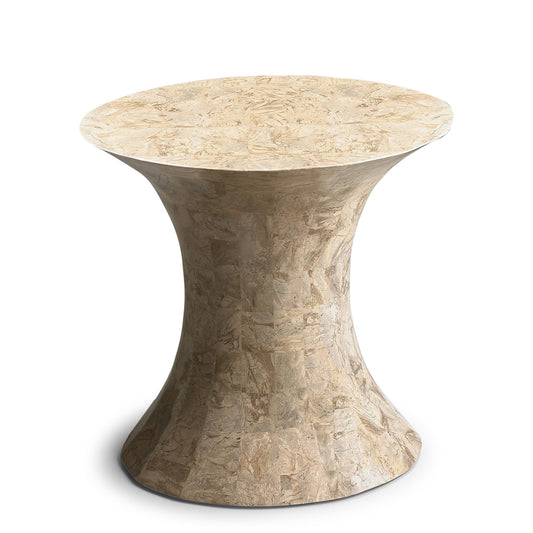 Butler Specialty Company - Jaxon Oval Fossil Stone Side Table, Beige - 5059070