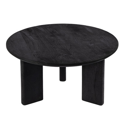 Butler Specialty Company - Jenni 30 in. W Round Wood Coffee Table, Black - 5812295 View 1