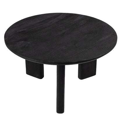 Butler Specialty Company - Jenni 30 in. W Round Wood Coffee Table, Black - 5812295 View 3