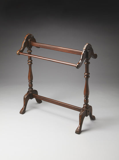Butler Specialty Company - Joanna 36.25 in. H x 31 in. W Wood Blanket Stand, Dark Brown - 991024
