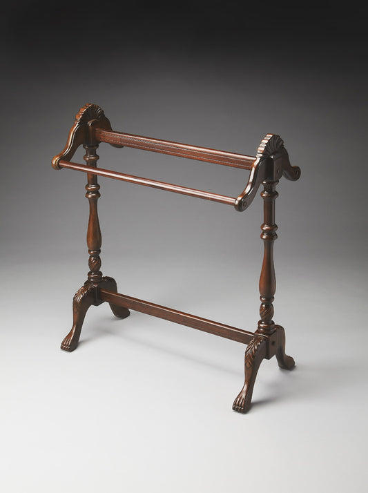 Butler Specialty Company - Joanna 36.25 in. H x 31 in. W Wood Blanket Stand, Dark Brown - 991024