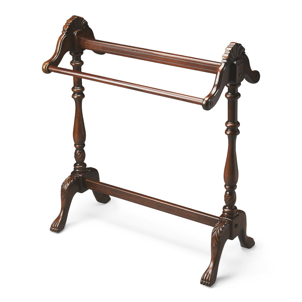 Butler Specialty Company - Joanna 36.25 in. H x 31 in. W Wood Blanket Stand, Dark Brown - 991024 view 1