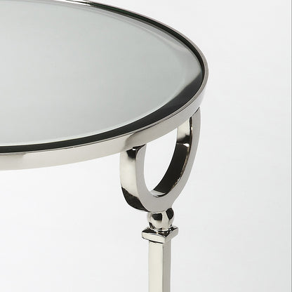 Butler Specialty Company - Jolene Metal & Mirrored Side Table, Silver - 3940140