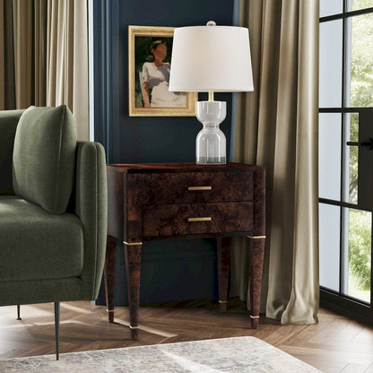 Butler Specialty Company - Kai 24 in. W Rectangular Wood 2 Drawer End Table, Dark Brown - 5713446 view 7