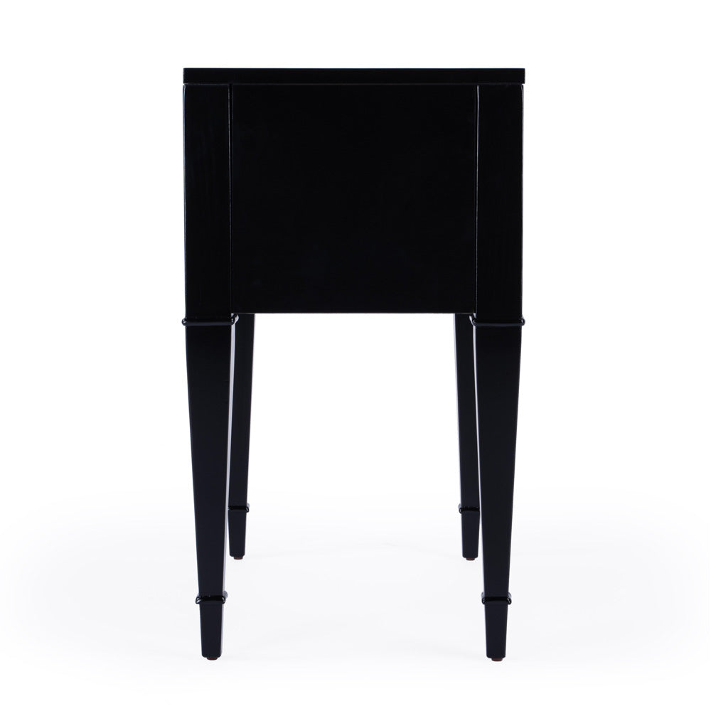 Butler Specialty Company - Kai 24 in. W Rectangular Wood 2 Drawer End Table, Black - 5713111