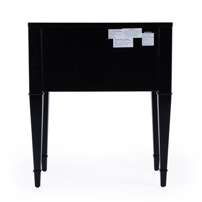 Butler Specialty Company - Kai 24 in. W Rectangular Wood 2 Drawer End Table, Black - 5713111