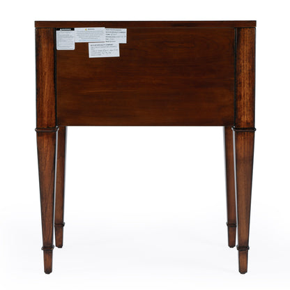 Butler Specialty Company - Kai 24 in. W Rectangular Wood 2 Drawer End Table, Medium Brown - 5713011