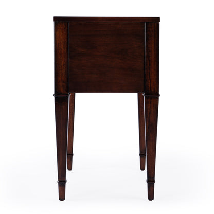 Butler Specialty Company - Kai 24 in. W Rectangular Wood 2 Drawer End Table, Dark Brown - 5713024