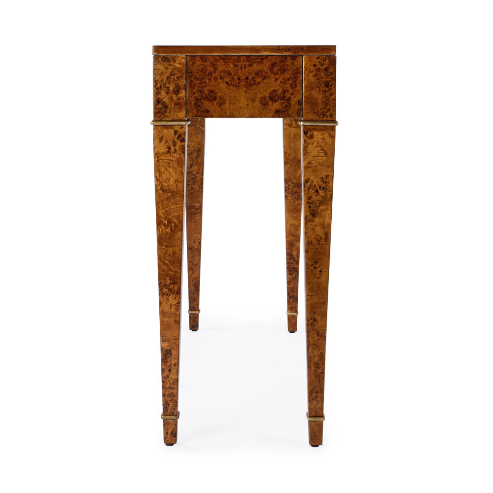 Butler Specialty Company - Kai 45 in. W Rectangular Burl Wood 2 Drawer Console Table, Brown - 5714442
