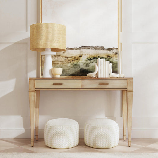 Butler Specialty Company - Kai 45 in. W Rectangular Wood 2 Drawer Console Table, Beige - 5714424